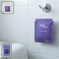 Lavender hanging air freshener gel 10gm in use in small space