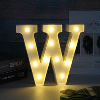 W shaped LED decorative night light emitting warm glow on table