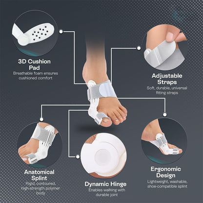 Bunion relief toe cover with adjustable fit and low profile design