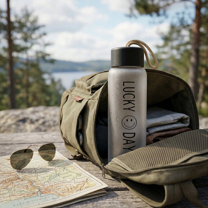 Durable glass bottle with leakproof lid for daily hydration