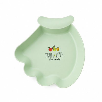Safe and sturdy kids snack plate in vibrant color