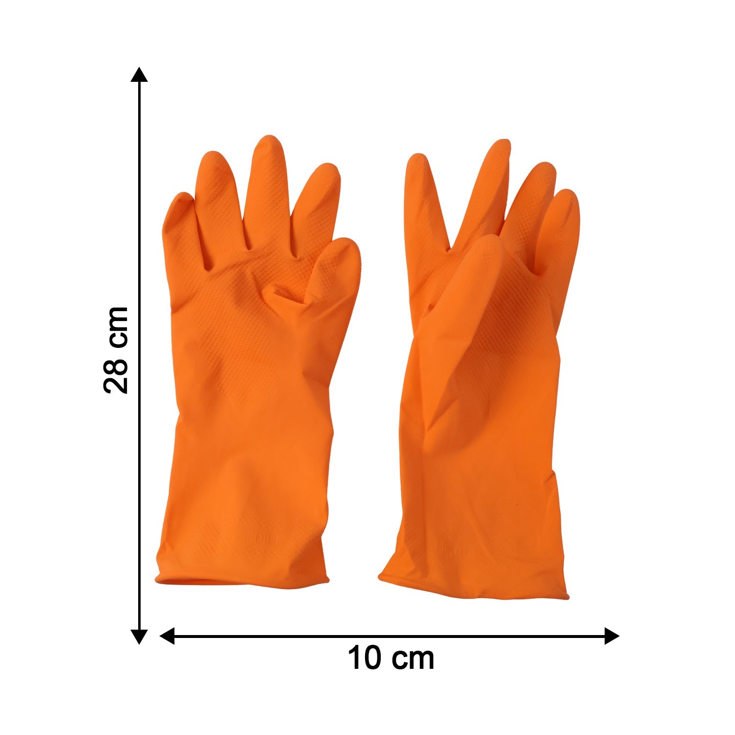 Orange gloves suited for general kitchen cleaning