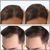Hairline eyebrow contour powder stick with cushion puff in compact design
