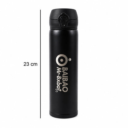 Portable stainless steel water bottle for daily hydration