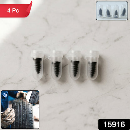 Spiral tire repair kit with screws for vehicle puncture repair