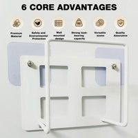 WiFi router wall mount bracket holder stand with open frame design