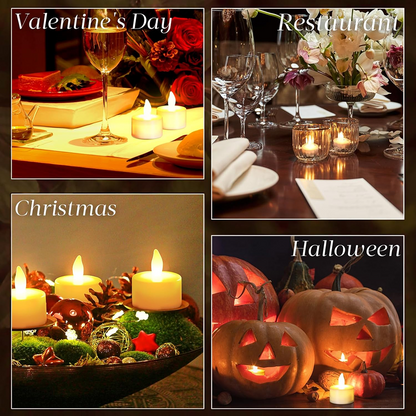 Battery-operated floating tealight candles for events
