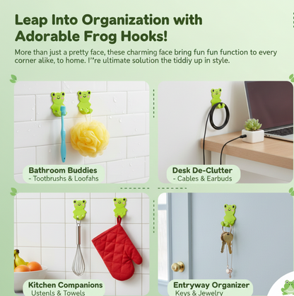 Multiple uses of adhesive hook holders for keys and hats