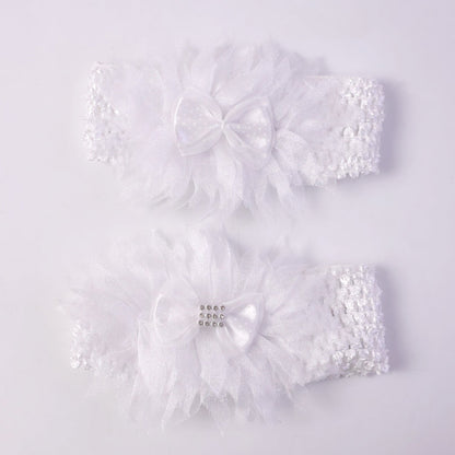 Soft fabric hairstyle accessory for babies