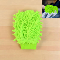 Microfiber car wash glove mitt for gentle cleaning