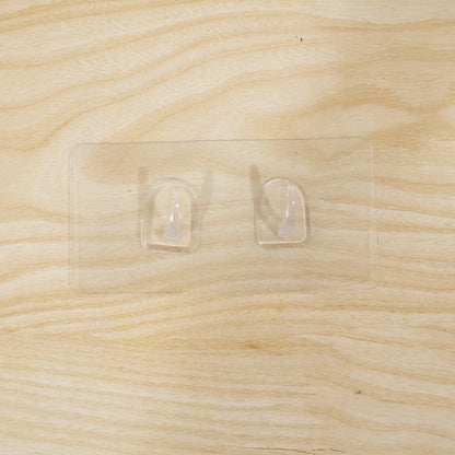 Transparent Double Hook Adhesive Wall Hook