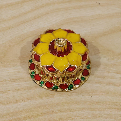Decorative kumkum box, perfect for religious gift-giving
