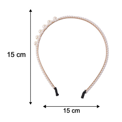 Compact stylish pearl headband for everyday use