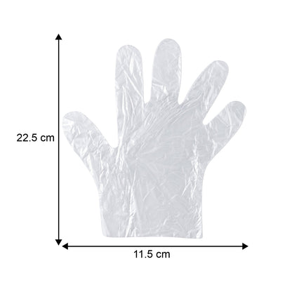 Plastic disposable gloves for sanitation and household use