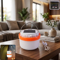 Solar rechargeable LED emergency light and portable camping lantern (1 pc)