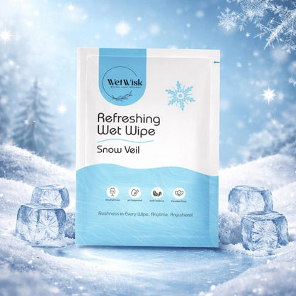 Wipes being used for refreshing grooming