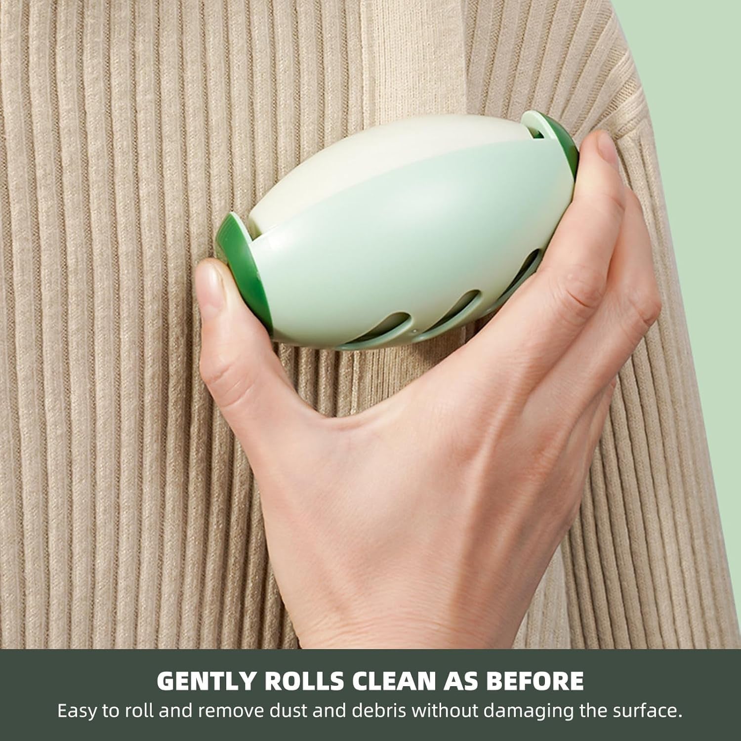Lint roller cleaning pet hair off fabric