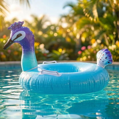 Easy to inflate kids swim ring for safe water fun
