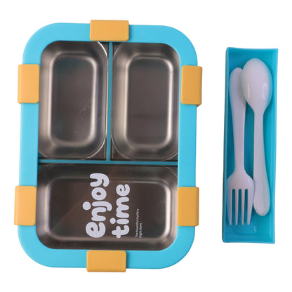 Leak-proof stainless steel food container for kids and adults