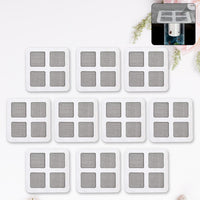 Window Screen Repair Kit with ten self-adhesive mesh patches, ready to fix tears and holes.
