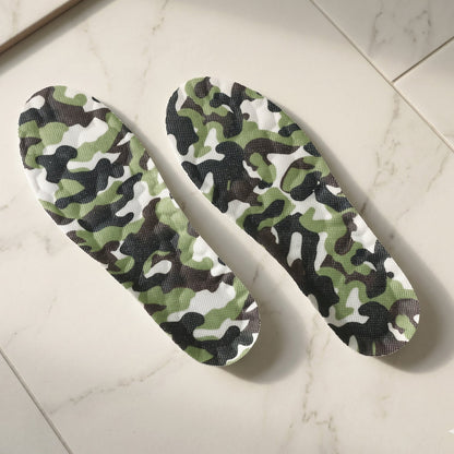 Lightweight camouflage insoles for all-day foot support