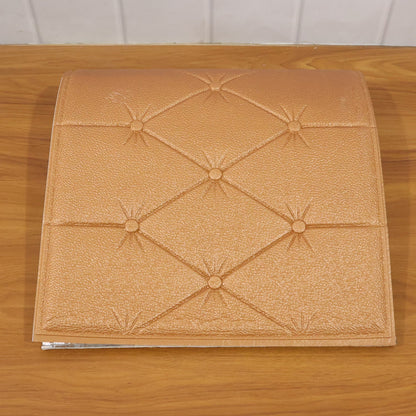 DIY self adhesive brown foam wall decor for easy decoration